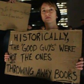 OccupyEducated.org - Occupy Wall Street Library Destroyed and Rebuilt